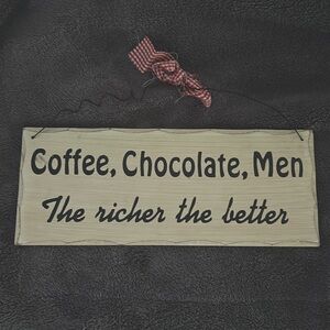 Coffee, Chocolate, Men sign